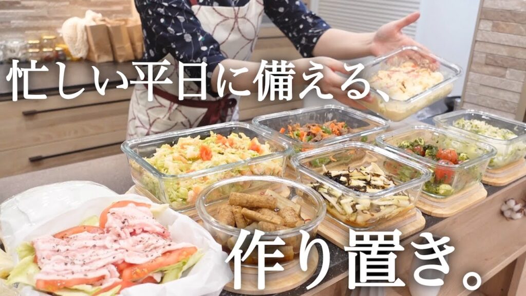 《全10品》忙しい平日でも野菜たっぷりな料理が食べたい人へ、簡単で時短でできるものばかりな作り置き。