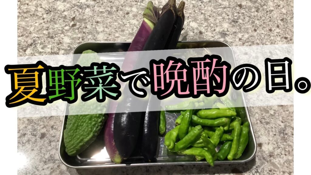 【晩酌】夏野菜でおつまみ3品作って飲む日。【家飲み】