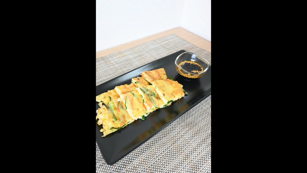 【レシピ/韓国料理】ニラチヂミ【VTuber料理】#shorts