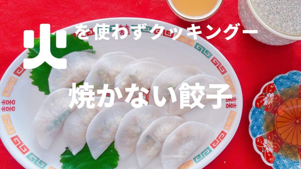 えっ？！【焼かない餃子】おつまみにも🍺野菜の餃子/Raw food