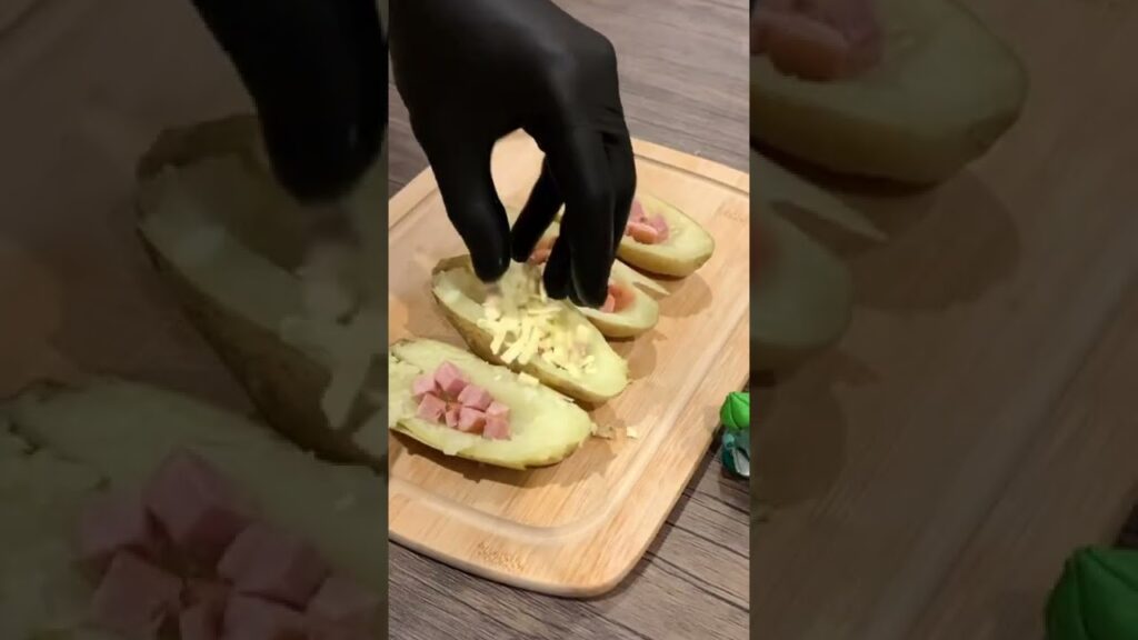 アメリカの前菜！ポテトスキン#food #shorts #料理 #アメリカ #おつまみ #お酒 #ビール #short #ポテトスキン