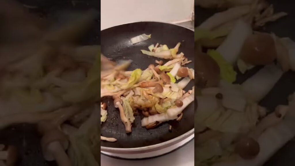 シンプル料理で珍しく1分をゆったり使う45歳中年