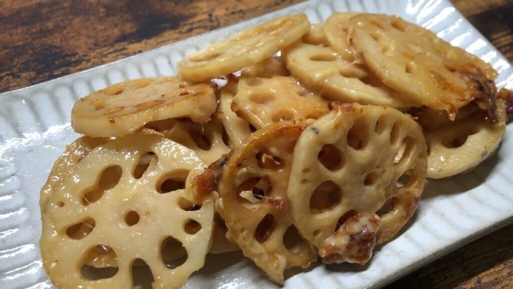 蓮根のコンソメチーズ  【時短料理おつまみ】
