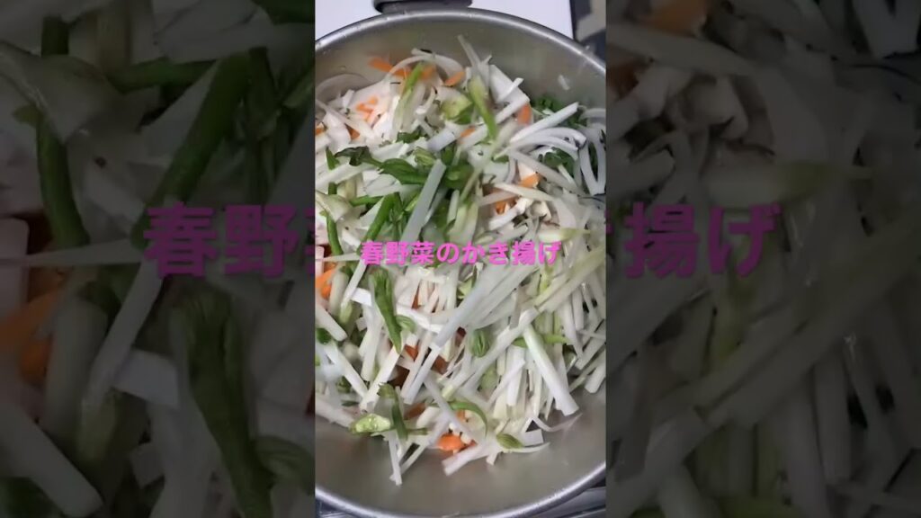 春野菜のかき揚げ🥹失敗しないかき揚げの作り方 #料理 #料理レシピ #簡単レシピ
