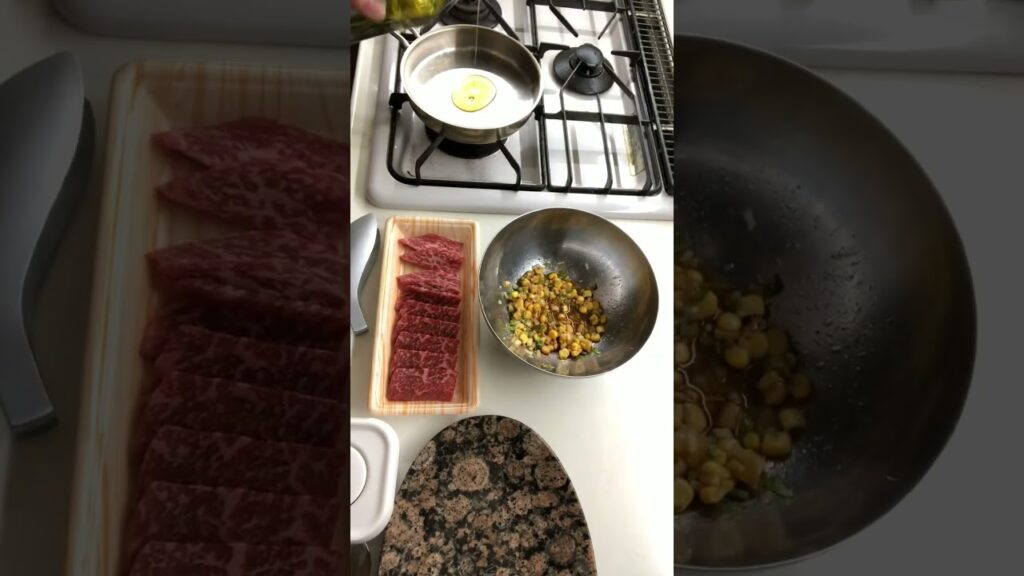 簡単おつまみ牛肉のコーンサルサ#shorts