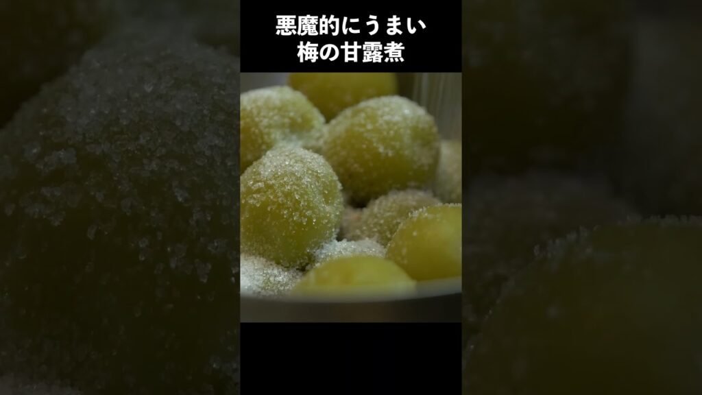 悪魔的にうまい梅の甘露煮の作り方 #レシピ #レシピ動画 #料理 #料理動画 #梅の甘露煮　#梅ジュース