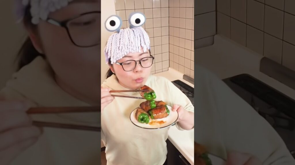 肉汁爆発💣おつまみ🍺『肉まきピーマン』の作り方🍳 #shorts #料理 #時短